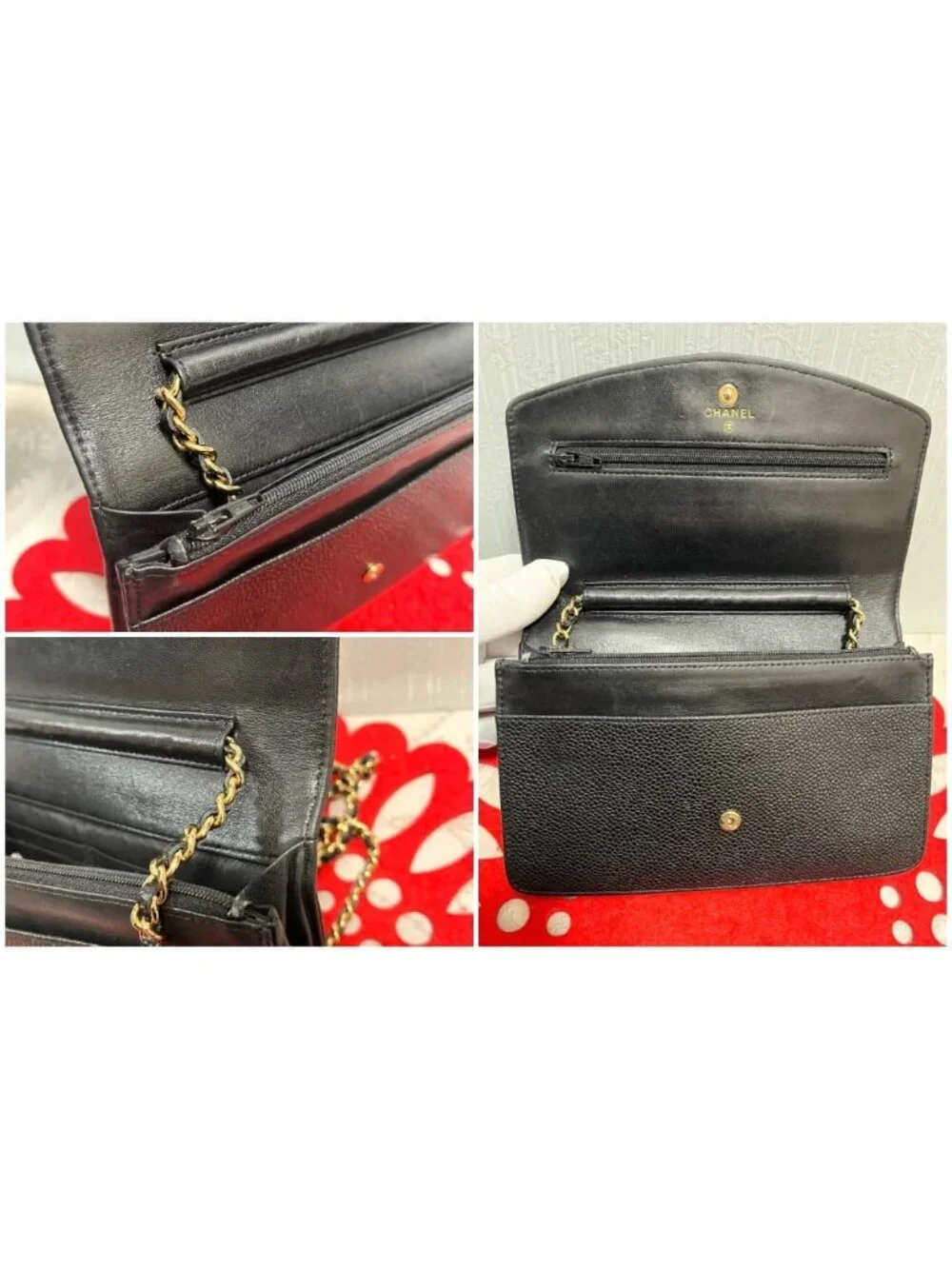 Chanel Quilted Chain Wallet Shoulder